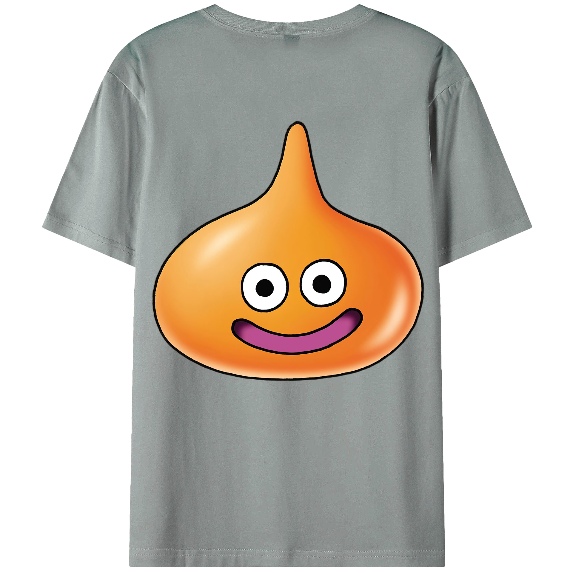 （画像用） ドラゴンクエスト Doragon Kuesuto Dragon Quest 綿100％ メンズ半袖Tシャツ（バックプリント） 通気性